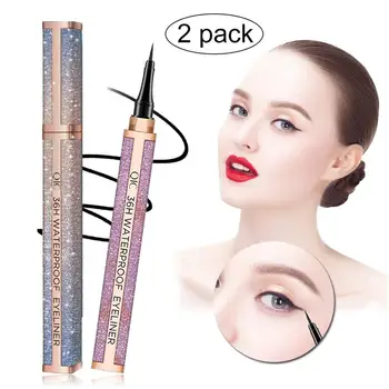 

Miji Mila Waterproof Liquid Eyeliner Slim Eye liner Lasting Drama Liquid Eyeliner Pen Makeup tools Eyeliner Stencil