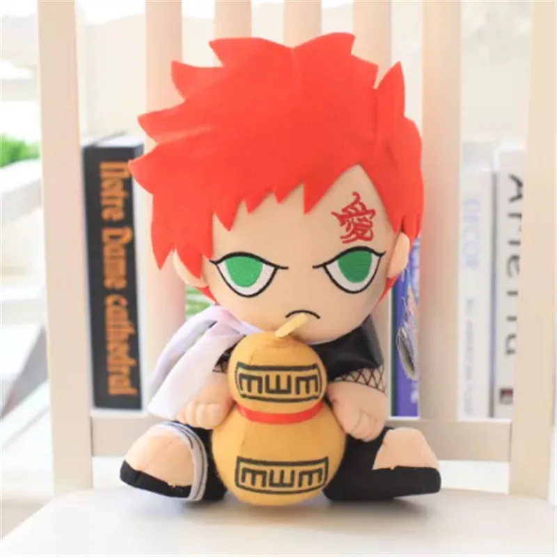 33 см Cuteplush плюшевые игрушки куклы Дети День рождения девочки; дети игрушки Naruto kakashi Gaara как у героя мультфильма Саскэ кукла большой Размеры Подушка свадебные Пресс игрушка - Цвет: Gaara