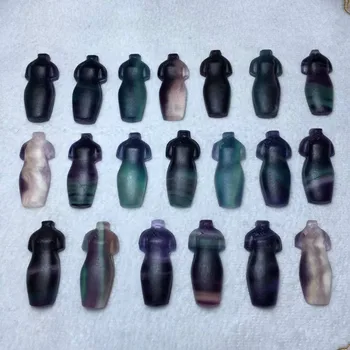 

Natural fluorite small accessories diy pendant