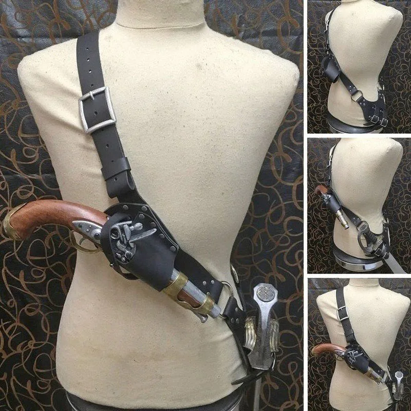 

Medieval Men Sword Belt Waist Sheath Scabbard Holder Knight Battle Larp Costume Rapier Ring Belt Frog Shoulder Strap For Cosplay