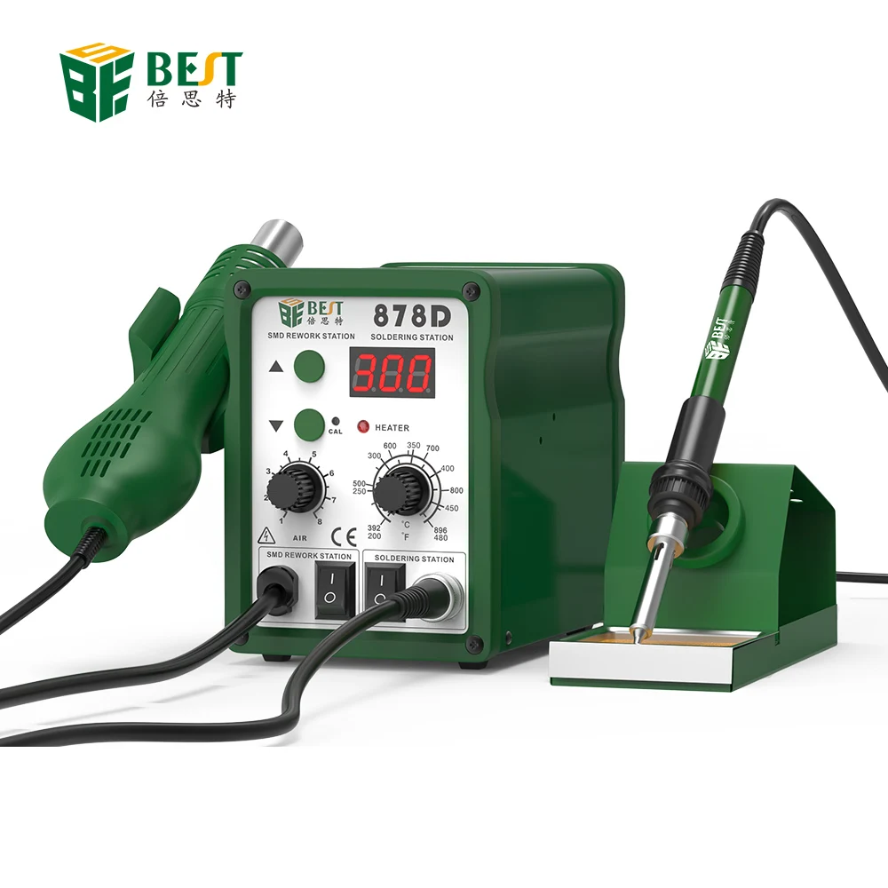 BESTOOL 878D 700 Вт Тепловая пушка PCB SMD паяльная станция с паяльником для ремонта