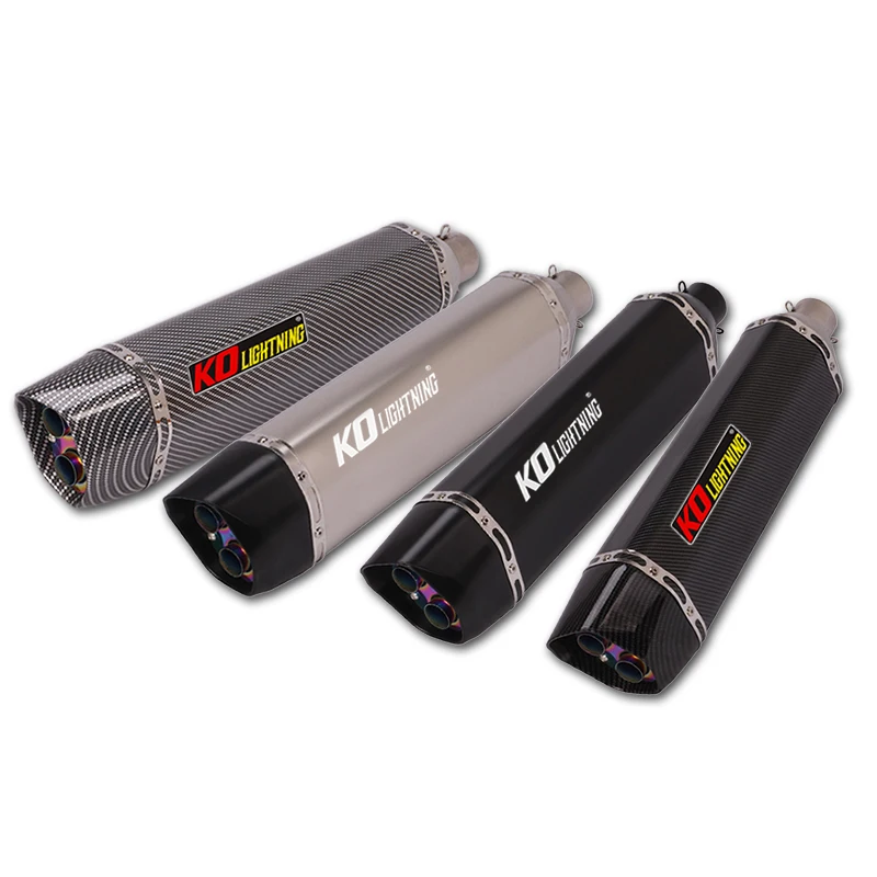 570mm Motorcycle 38-51mm Exhaust Tail Pipe No DB Killer Escape Universal for Dirt Bike Scooter Tips Stainless Steel | Автомобили и