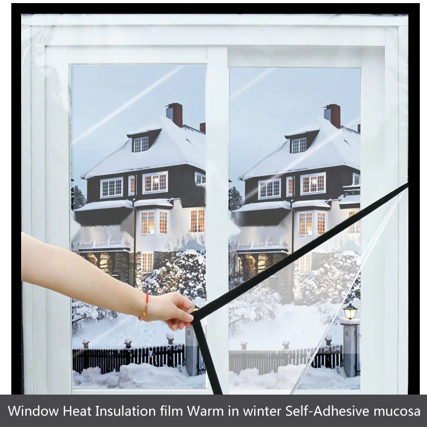 Winter Indoor Fenster Film 0,25mm Fenster Winddicht Film Und Warme Film  Sind Aus Spezielle Kalt-Beständig PVC material - AliExpress