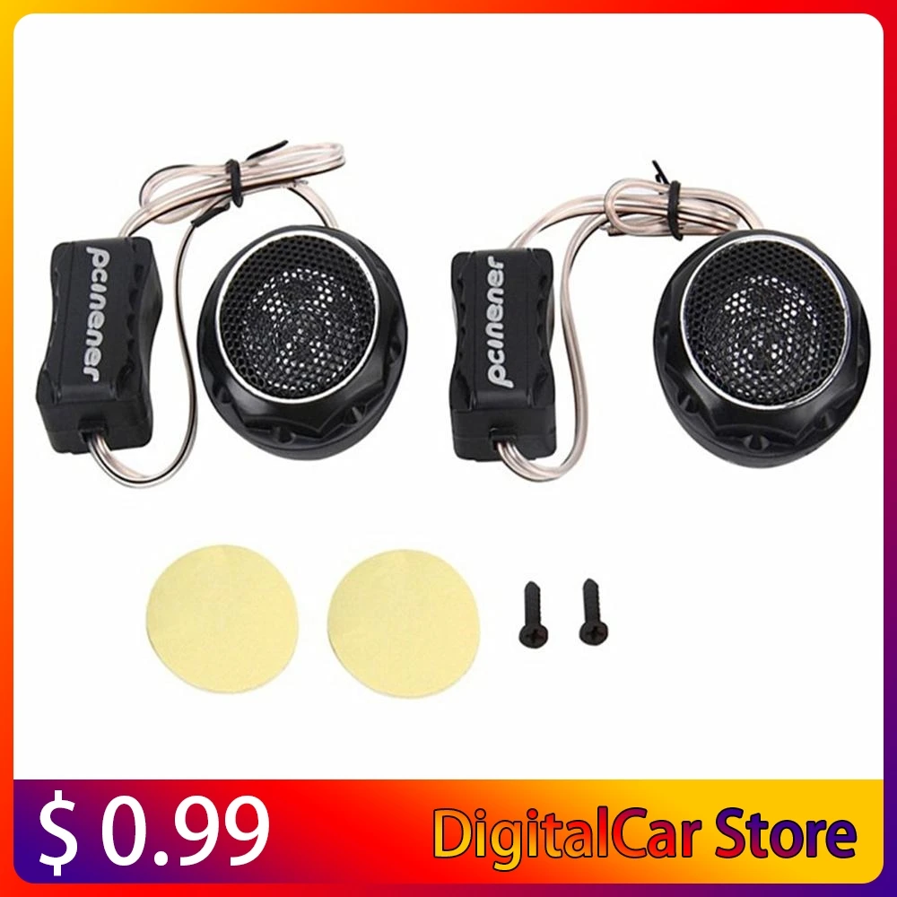 2Pcs Universal Mini Car Speakers High Efficiency Loudspeaker Super Power Audio Auto Sound Tweeters |
