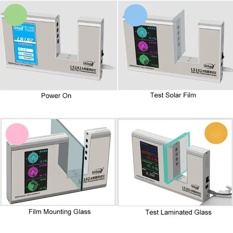 LS182 SHGC Window Energy Meter with UV Full IR Visible light transmittance Solar Heat Gain Coefficient with 6 results