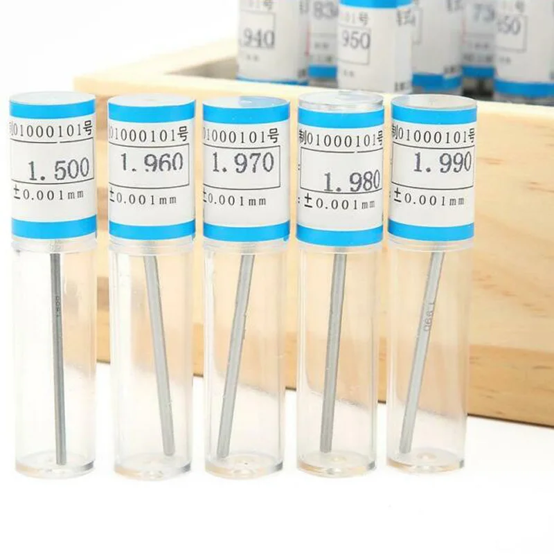 

50Pcs Pin Gauge Set Bearing Steel Smooth Surface Plug Measuring Tool 1.5-1.99mm Hand Tools Supply