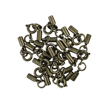 

84 Pieces Round Tube Glue in Clasp DIY Making Findings Necklace Bracelet Crafts
