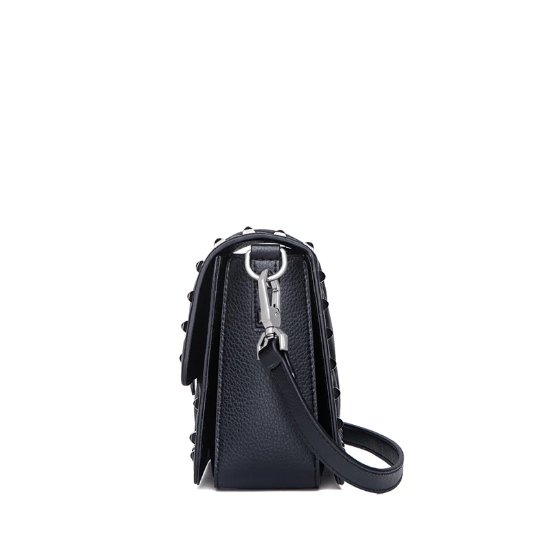 Designed Rivet woman leather bags diamond Cow Skin messenger bag fashion leather shoulder bag purse bolsa feminina#NF201