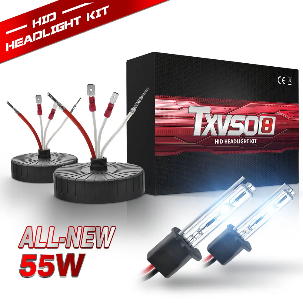 TXVSO8 новейший H7 Xenon HID набор передних фар H1 H3 Автомобильные лампы 55W