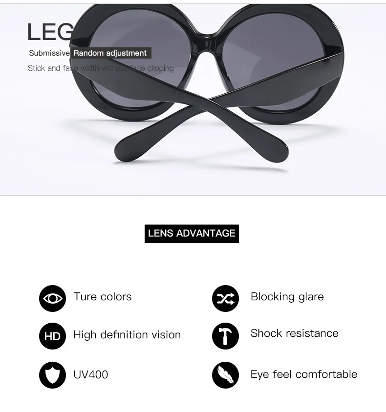 Увеличенные Круглые Солнцезащитные очки Модные женские большие размеры большие ретро зеленые солнцезащитные очки Женские винтажные брендовые дизайнерские очки UV400