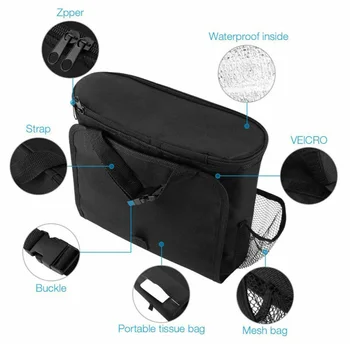

Holder Storage Bag Travel Hanger CD Phone 31.5*29cm Accessory Parts Auto