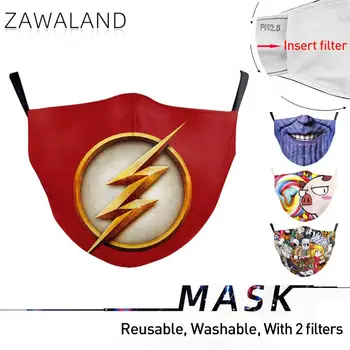 

Zawaland Kids Cartoon Printing Mouth Mask Anti Pollution Face Cover Washable Fabric Masks for Babies