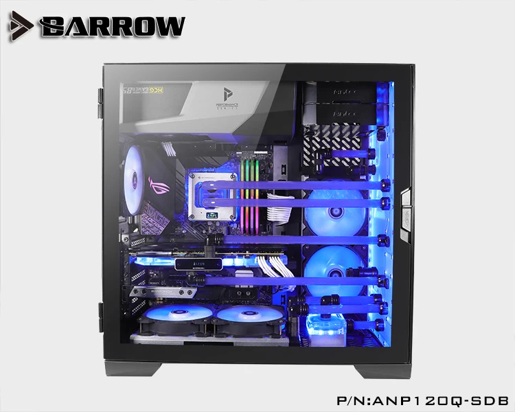 Барроу водяного пути пластина для ANTEC P120 чехол спереди Тип RGB резервуар 5 в 3PIN ARGB AURA материнская плата резервуар для воды ANP120Q-SDB
