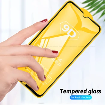 10 ピース/ロット Xiaomi Redmi 注 7 フル接着剤強化ガラス 9D フルカバレッジスクリーンプロテクターフィルム Redmi 注 7