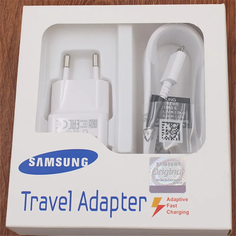 Samsung 9V1. 67A 15 Вт ЕС Usb быстрое зарядное устройство дорожный адаптер 1 м 1,5 м микро кабель для Galaxy S7 S6 edge S3 S4 Note 5 4 J3 j7 j6 A7 A8