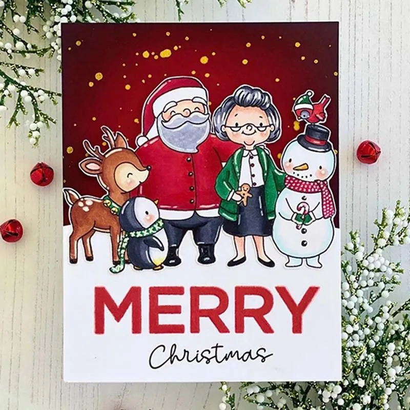 Прозрачный силиконовый штамп с надписью Merry Peace/печать для скрапбукинга своими