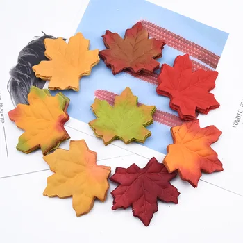 

100 Pieces leaves home decoration accessories new Year artificial flowers candy box scrapbooking wedding bridal clearance gift