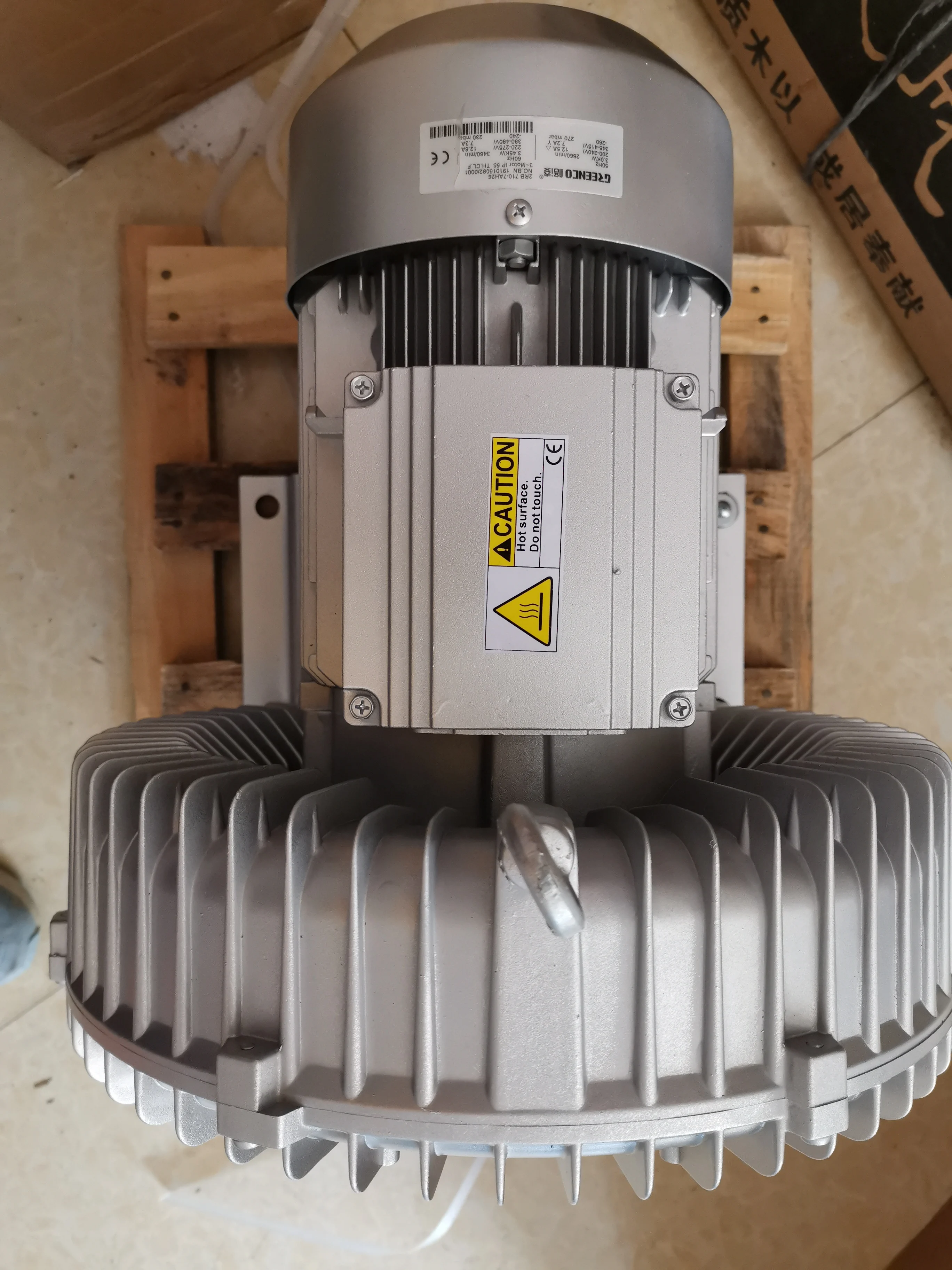 Greenco 2RB710-7AH37 4KW/4.6KW 3AC воздуходувка кольцевая Воздуходувка/вакуумный насос для рыбной креветки пруда