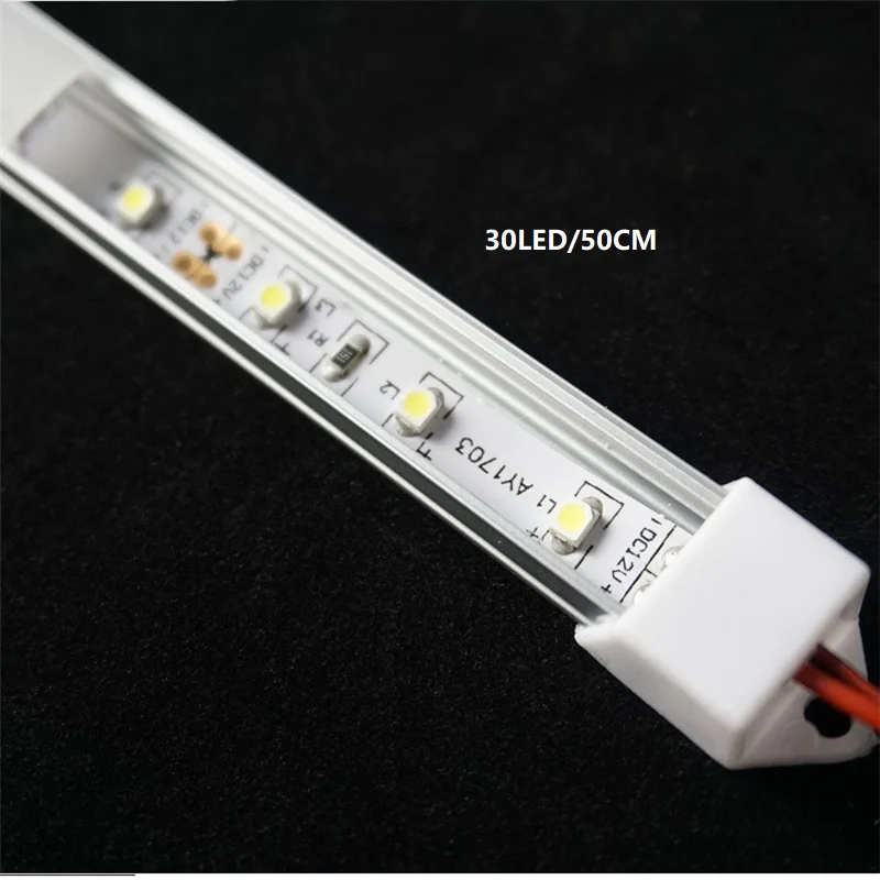 5 шт. 12VDC 50 см 20 дюймов светодиодный жесткой полосы, 2835 60/120/240 светодиодный на метр плоский светодиодный бар светильник, 2 Вт/6 Вт/9 Вт диод Невидимый линейный светильник