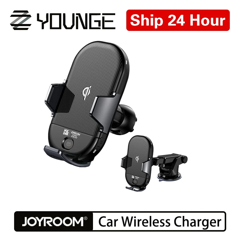Joyroom автомобильное беспроводное зарядное устройство, беспроводная быстрая зарядка, автомобильный держатель для телефона, поддержка samsung 10 Вт iphone7.5вт, высокая мощность зарядки