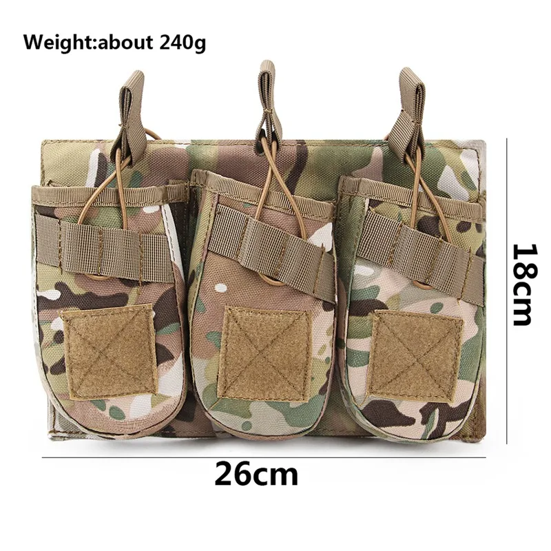 Тактический MOLLE тройной поясная сумка «милитари» Fanny Pack на открытом воздухе Регулируемый чехлы Чехол для телефона с карманом для Охотничьи сумки