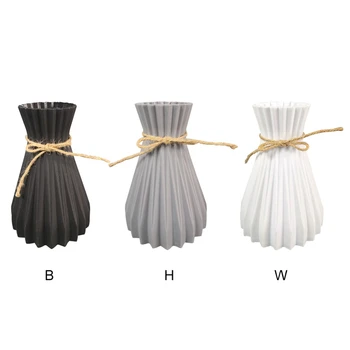 

Household PE Plastic Vase Portable Household Unique Vase Flower Arrangement Container Vase Home Decoration Accessories