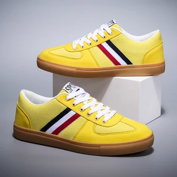 

2020 New Casual Shoes Men Simple Fashion Sneakers Breathable Men's Summer Shoes Canvas Men's Footwear Lace Up Light Flats Shoe