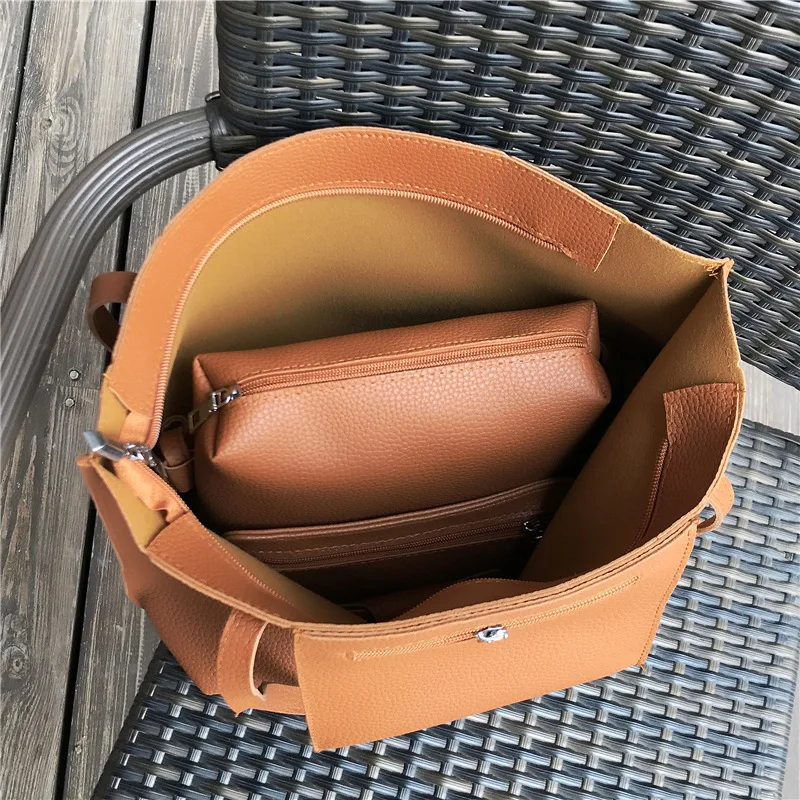 

Composite Bags 2019 Summer New Style Four-piece Set Bag WOMEN'S Fashion Handbag Casual Handbag Simple Versatile Shoulder Bag