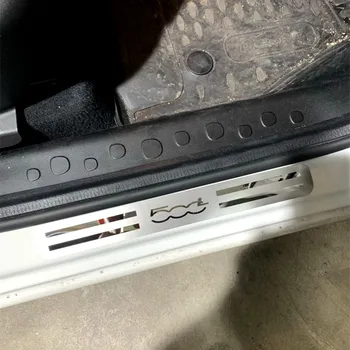 

For FIAT 500L 351 352 2014-2016 2017 2018 2019 2020 Door Sill Scuff Plate Guard Stickers Threshold Pedal Styling Car Accessories