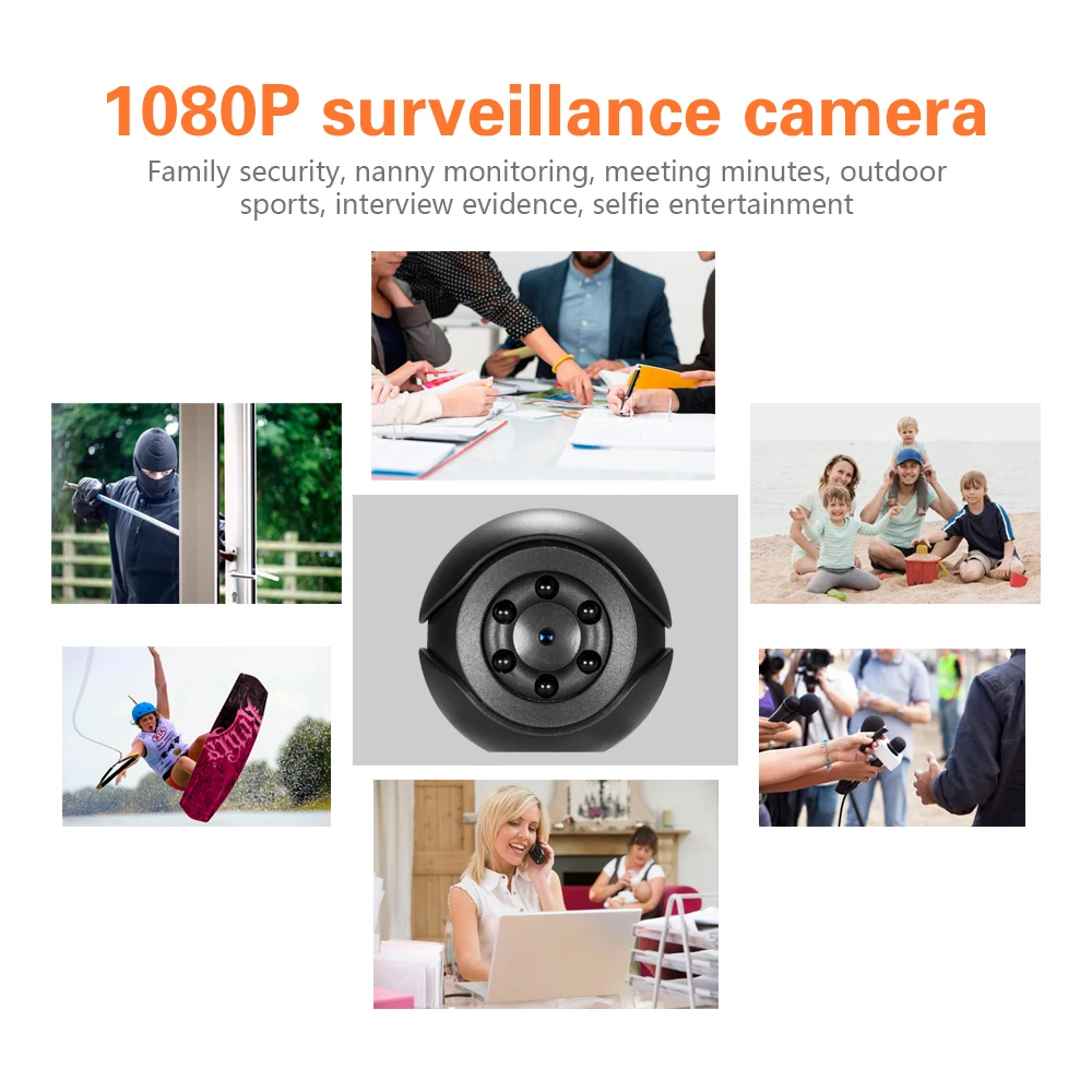 Full HD 1080P Мини камера видеокамера ночного видения маленькая видео Спортивная dvr-камера датчик движения наблюдения