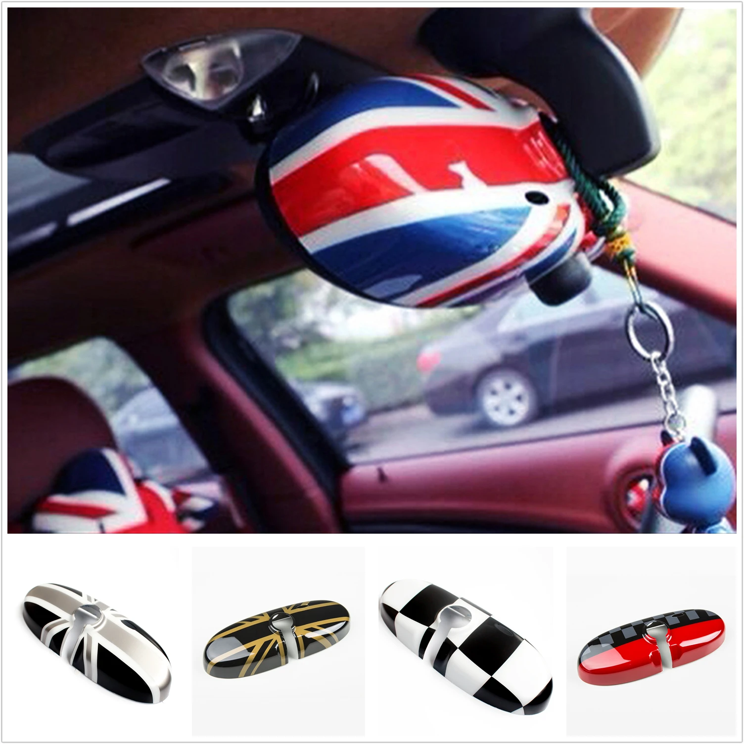 

Interior Rearview Mirror Cover Cap Trim for Mini Cooper R Series R50 R53 R52 R55 Clubman R56 R57 Covertible R58 R59 R61 Paceman