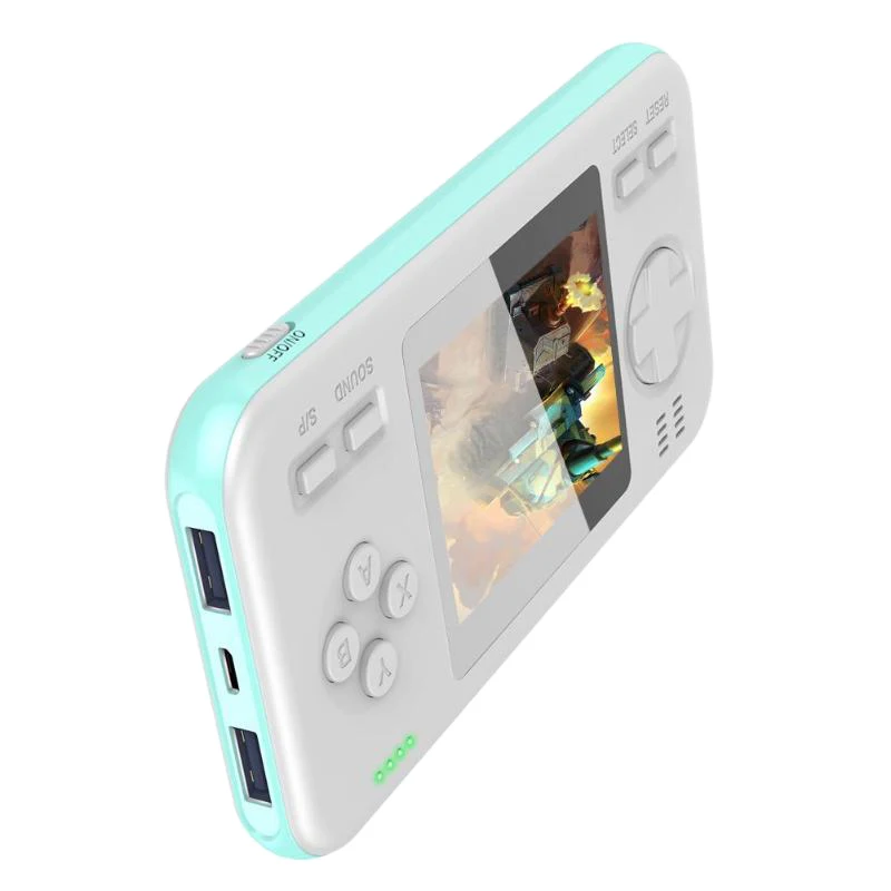 New Handheld Gamepad Console Gaming Machine with 6000MAh Power Bank Buil-In 416 Classic Games Game Player Toys for Children Gift