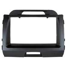 Car Dash Frame Radio Fascia for KIA Sportage 2010 2DIN AutoStereo Panel kit CD Trim Installation Top Car Detector