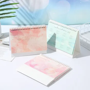 

1PC Star Color Series Writeable Desk Calendar 2020 Year Coil Schedule Dates Reminder Timetable Planner Stationery Supplies