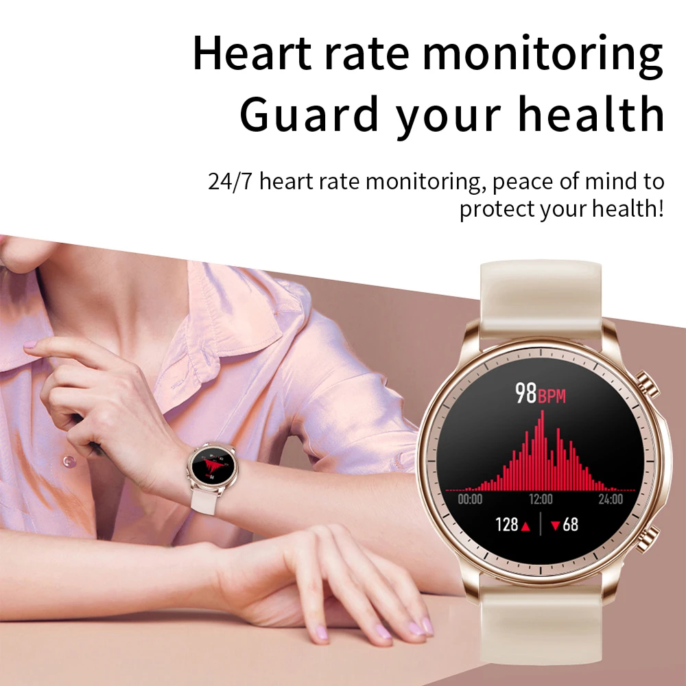 This smart watch receives an oled display with a smart watch, allowing you to know the time, date and temperature in realtime.