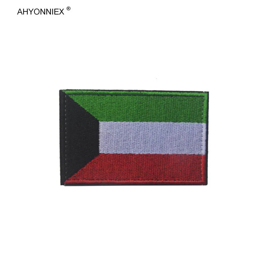AHYONNIEX 1 шт. Кувейте Молдавия Бруней, Шри-Ланки, флаг страны, заплатки, нарукавные наклейки на рюкзак, значок для одежды, аппликация DIY