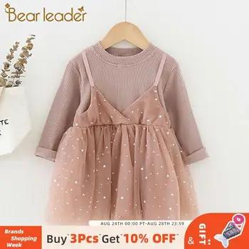 

Bear Leader Kids Girls Princess Dresses 2020 New Autumn Girl Casual Costumes Baby Sequined Outfits Children Clothing 1 6 Years