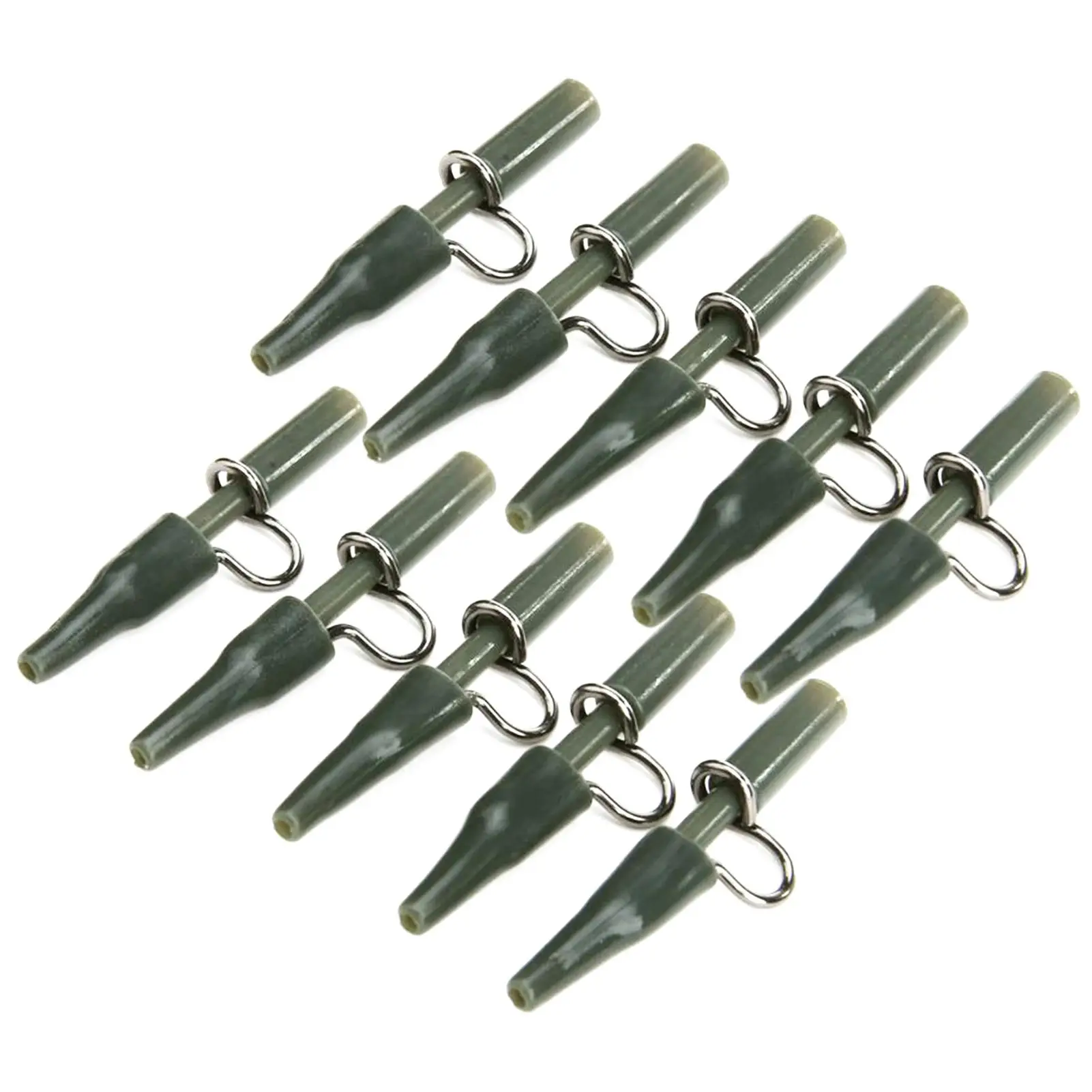 

10Pcs Carp Fishing Accessories Heavy Duty Lead Clip Silica Gel Carp End Fixed Line Fish Tackle Fishing Tools Rig Tackle