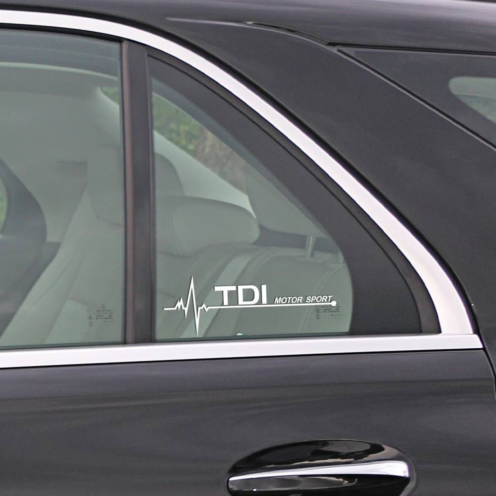2pcs Car Side Window Stickers For Vw Volkswagen Tsi Tdi 4motion Tiguan  Passat B5 Polo Golf 7 6 4 5 3 Beetle Touareg Accessories - Car Body Film -  AliExpress