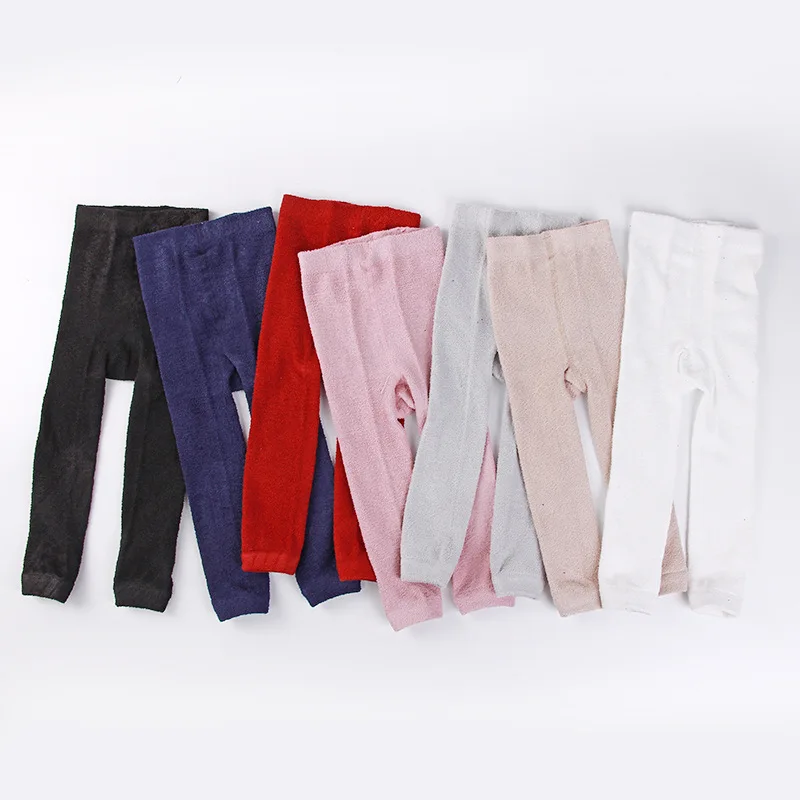 

Children's cropped trousers Autumn and winter 2019 new cotton thickened half velvet warm leggings Baby trousers