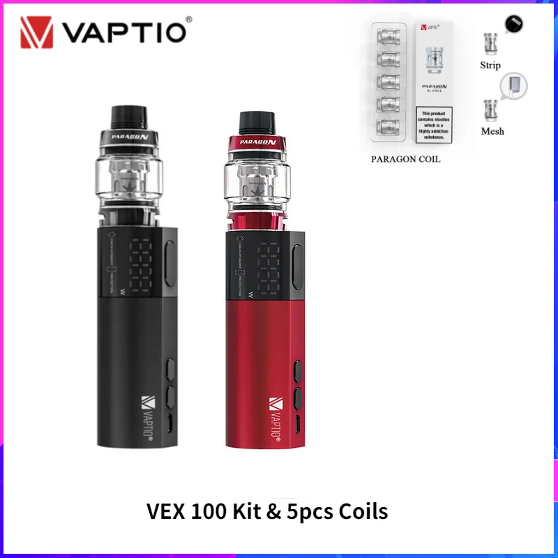 Электронная сигарета Vaptio VEX 100 оригинальный набор вейпа VEX100 Вт с баком 8 мл одна