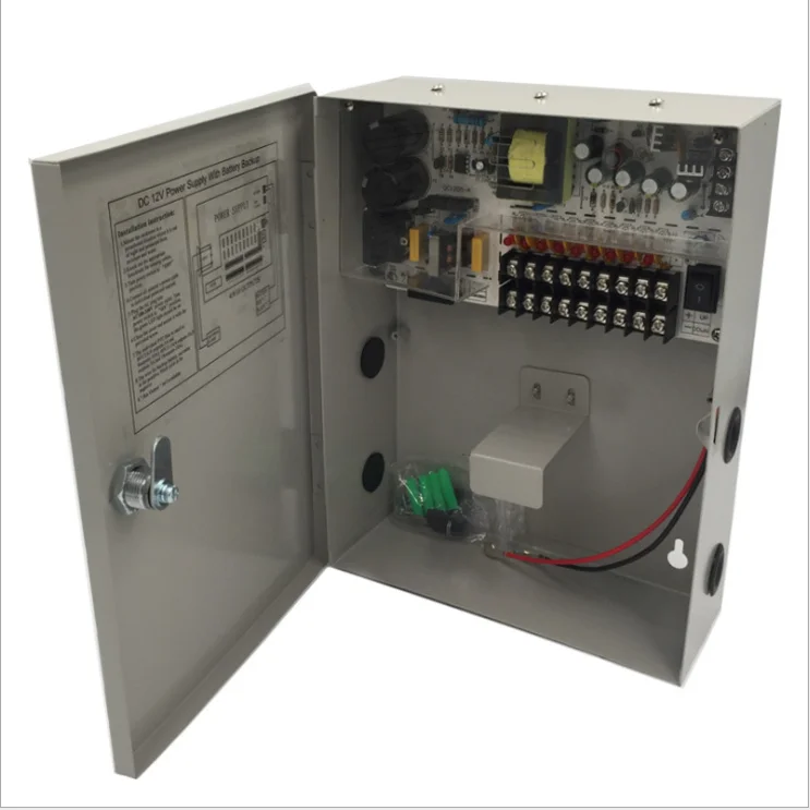 Блок питания 12V 10a блок питания контроль доступа бесперебойный 9 ch блок питания ups источник электропитания Chassis