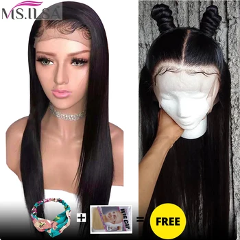 

13x6 Lace Front Human Hair Wigs For Black Women Straight Lace Front Wigs Pre Plucked Baby Hair Lace Front Wig Deep Part Remy