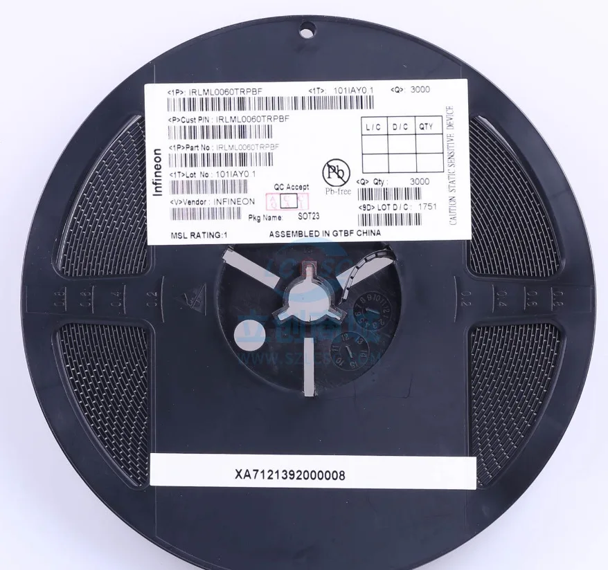IRLML0060TRPBF SOT-23 N 60 V/2.7A MOSFET