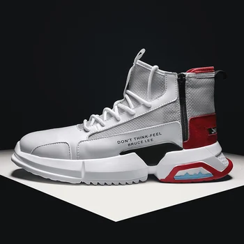 

Fashion New Male Sneakers Men Zapatos De Hombre Male Breathable High Quality Footwear Men High Top Sneakers Chaussures Hommes