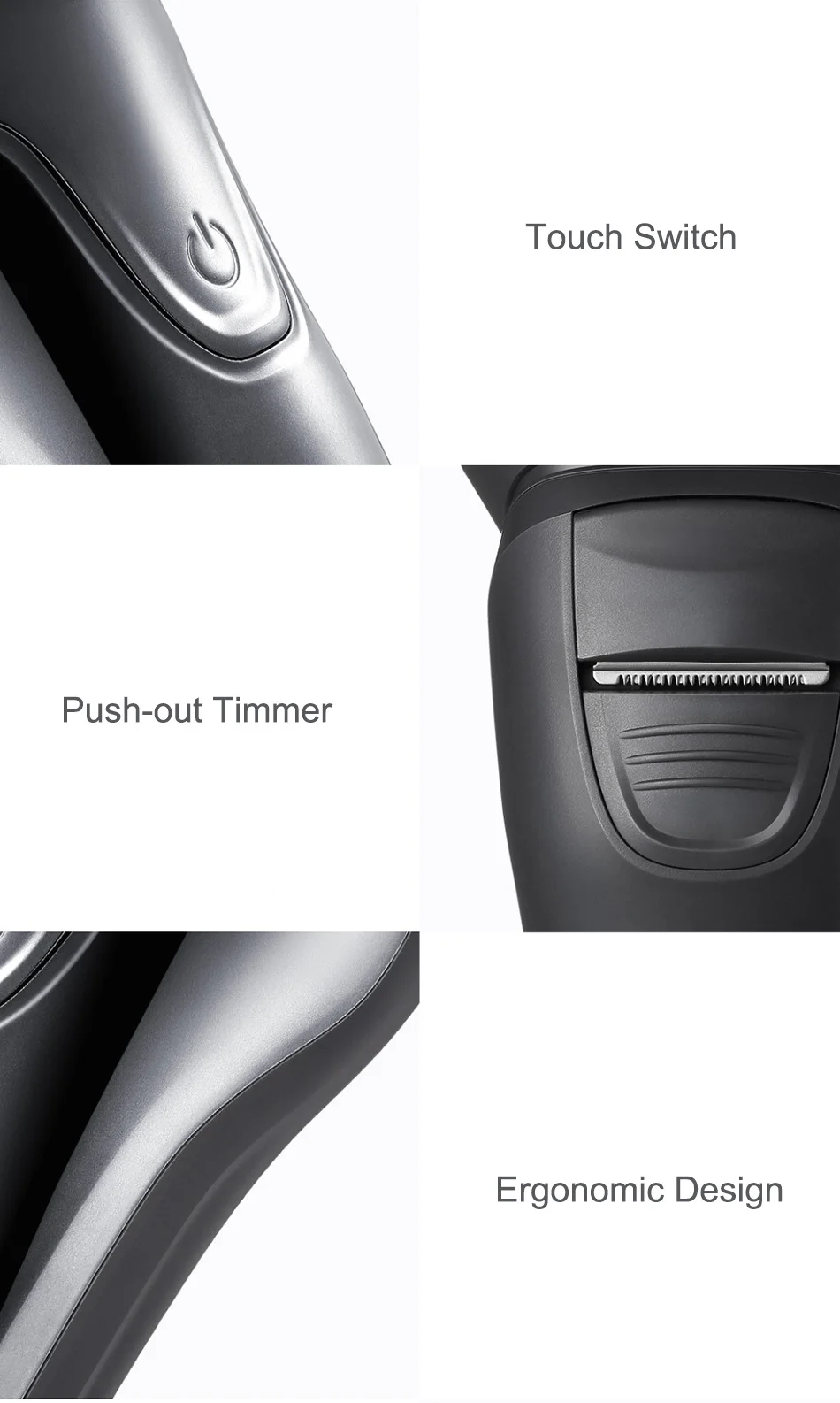 14-SOOCAS SO WHITE ES3 Electric Shaver Razor Xiaomi Shaving Machines IPX7 LED Digital Display 3D Rechargeable Trimmer Beard For Men