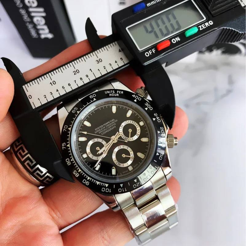 Rolexable мужские часы Механические Авто Дата, сапфировое спортивные часы из нержавеющей стали водонепроницаемые 100 м дайвер механические наручные часы 904