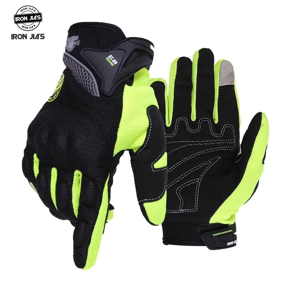 Motorcycle Gloves Summer Glove Full Finger Motorbike Screen Touch Cycling Racing 