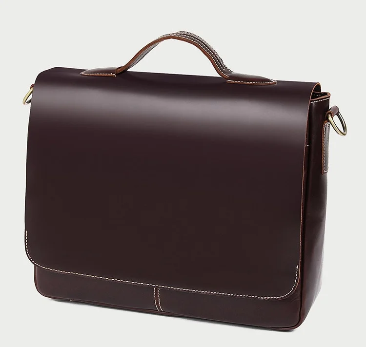 Верхний слой кожаная мужская сумка масло воск натуральная коровья кожа портфель подходит для 15 дюймов ноутбука сумка деловая сумка для мужчин сумки на плечо