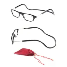Модные магнитные очки складные Висячие шеи очки для чтения HD полимерные линзы